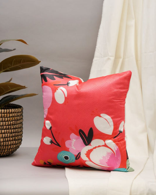 Vivid Blossom Cushion Cover | 16 x 16 inches