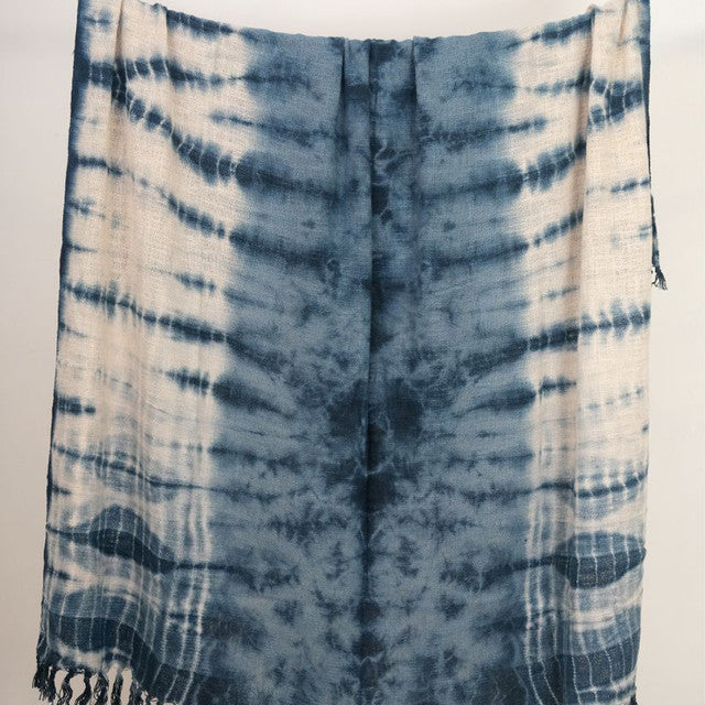 Oceanic Whimsy Tie dye Throw | 50 x 60 inches