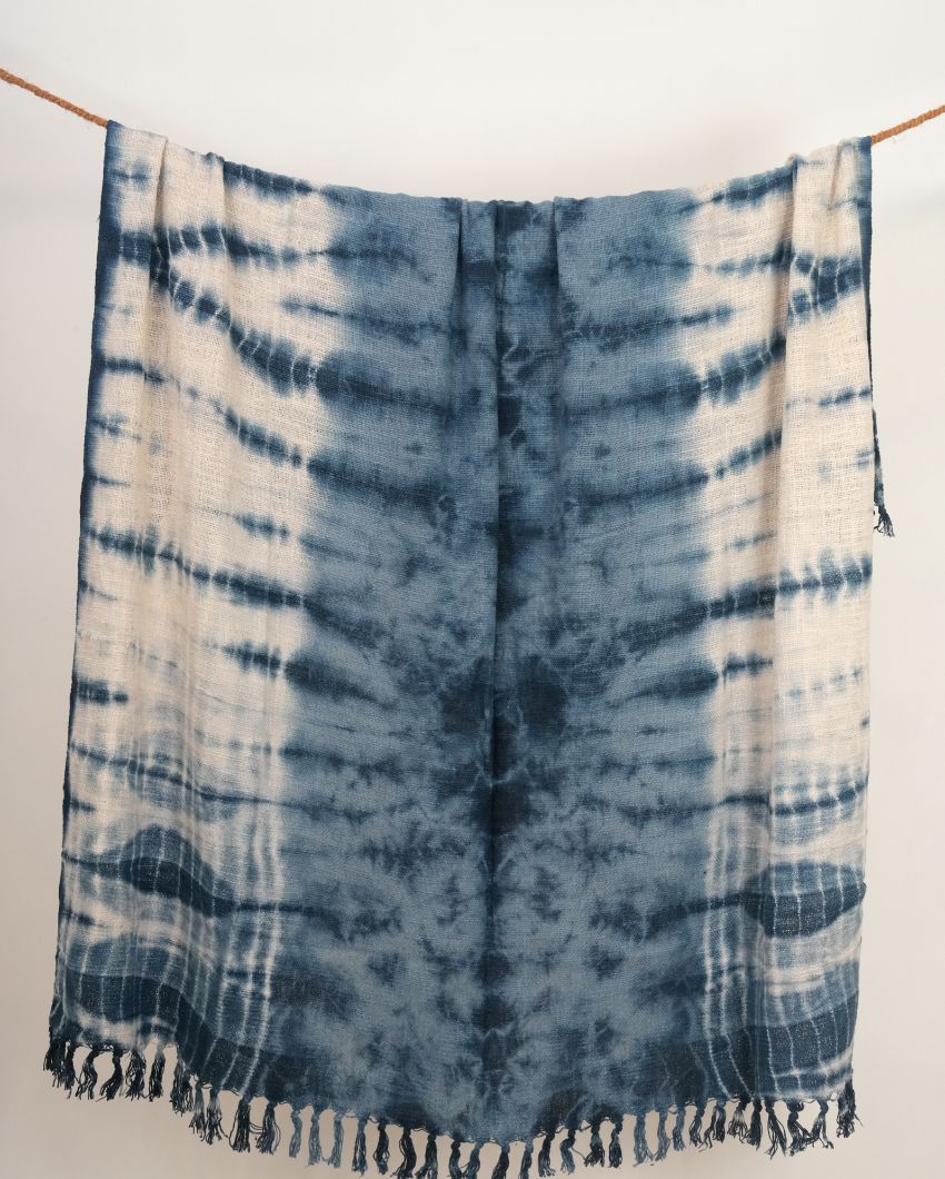 Oceanic Whimsy Tie dye Throw | 50 x 60 inches