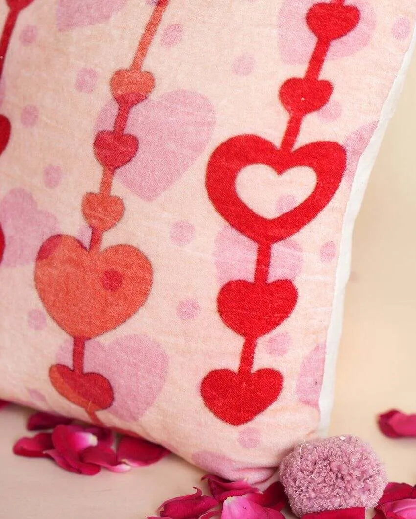 Loom Of Love Cotton Velvet Cushion Cover | 12 x 12 inches , 16 x 16 inches , 18 x 18 inches , 20 x 20 inches