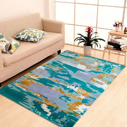 Abstract Tufted Woolen Rug | 8 x 5 Feet