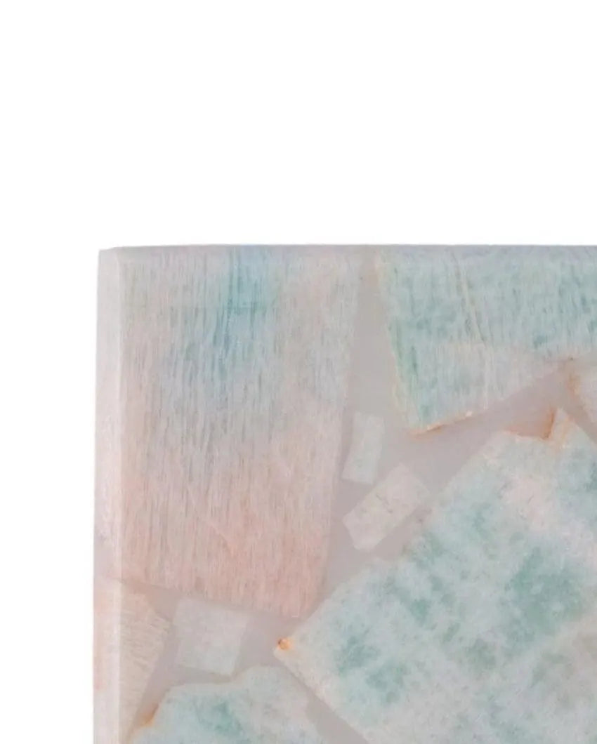 Amazonite Square Stone Coaster | Set of 4