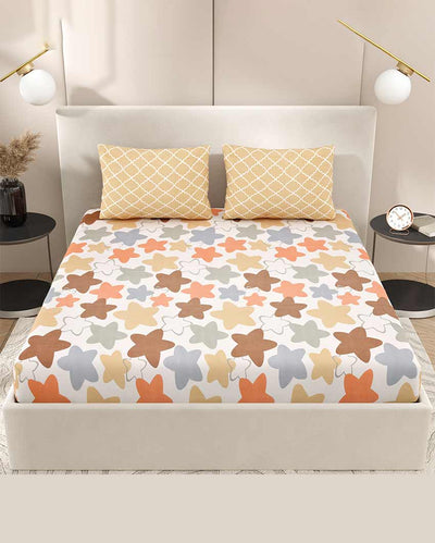 Dahlia Floral Polycotton Flat Bedding Set | King Size