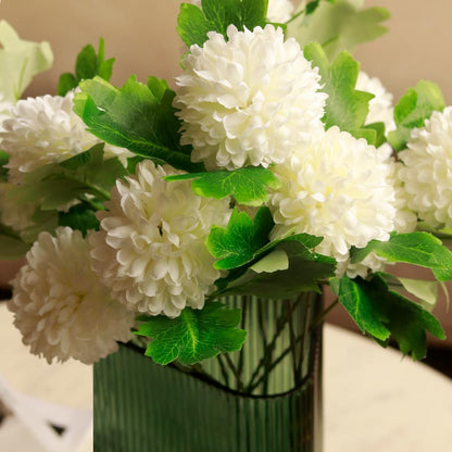 Chrysanthemum Flower Sticks | Set of 6 | Multiple Colors White