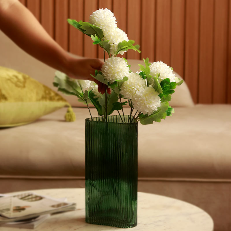 Chrysanthemum Flower Sticks | Set of 6 | Multiple Colors White