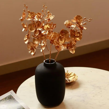 Gold Orchid Stems | Set of 3