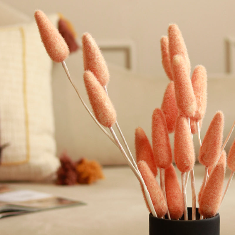 Artificial Bunny Tails | 5 Sticks | Multiple Colors Peach