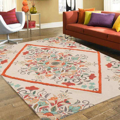 Cleido Printed Cotton Carpet | 67 x 47 inches