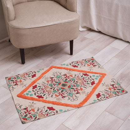 Cotton Cleido Printed Rug | 35 x 23 inches