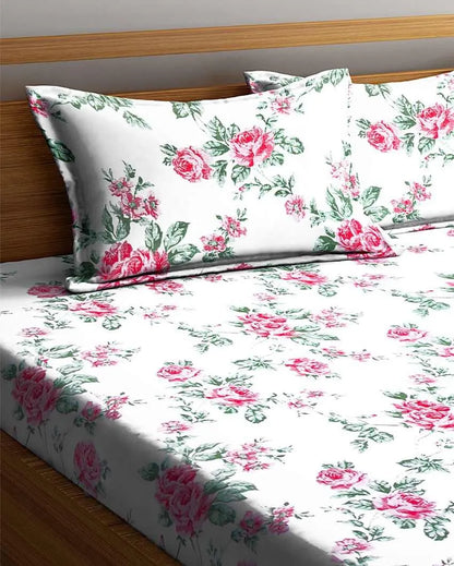 Rosa Cotton Bedsheet Set | 106 x 91 inches