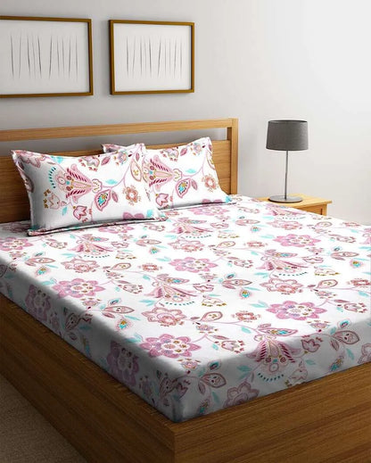 Gulfaam Cotton Bedsheet Set | 106 x 91 inches