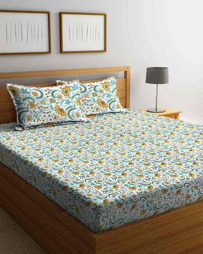 Exotic Garden Cotton Bedsheet Set | 106 x 91 inches