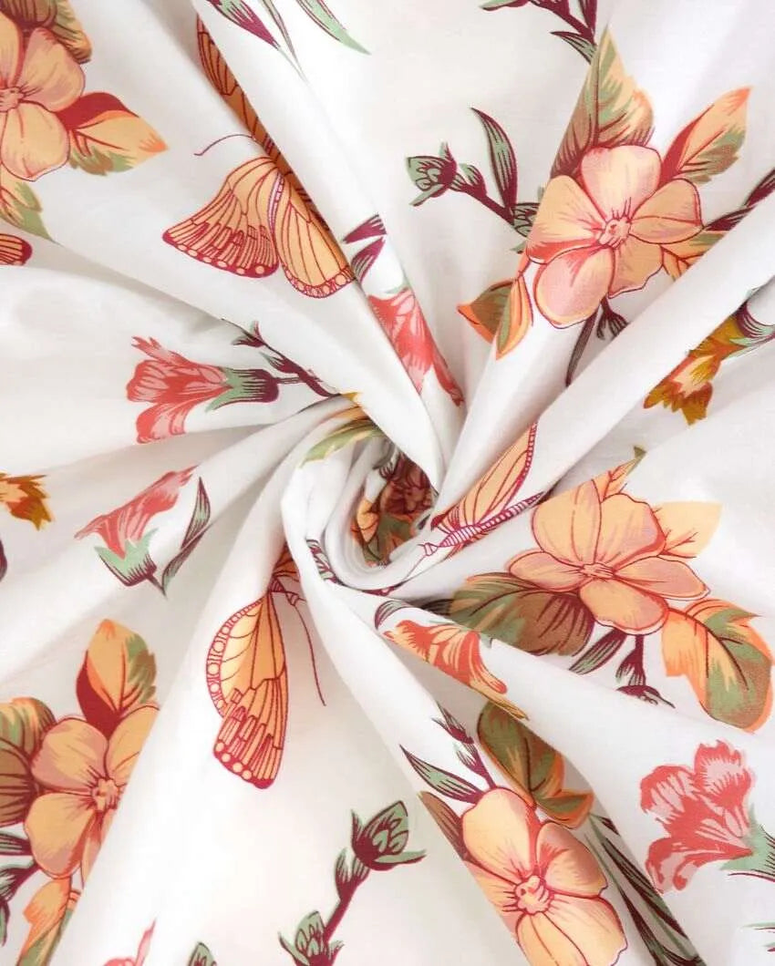 Butterfly Garden Cotton Bedsheet Set | 106 x 91 inches