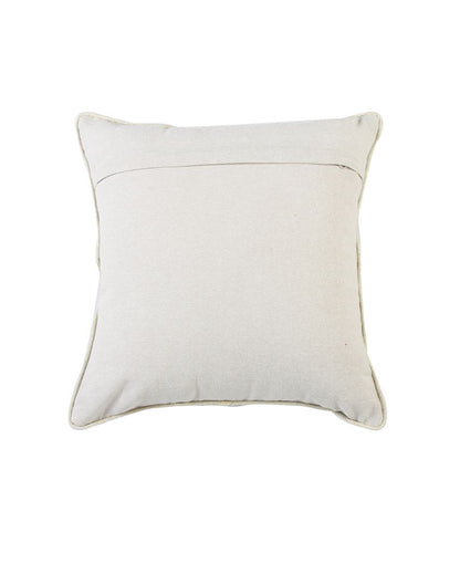 Sun Suzani Embroidered Cotton Cushion Cover | 16 x 16 inches