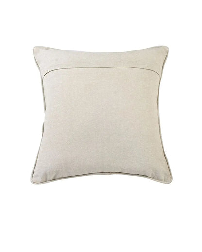 Ambavati Embroidered Cotton Cushion Cover | 16 x 16 inches