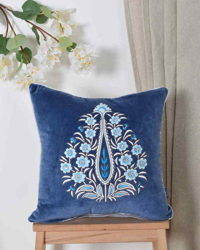 Mughal Darbar Cotton Cushion Cover | 16 x 16 inches