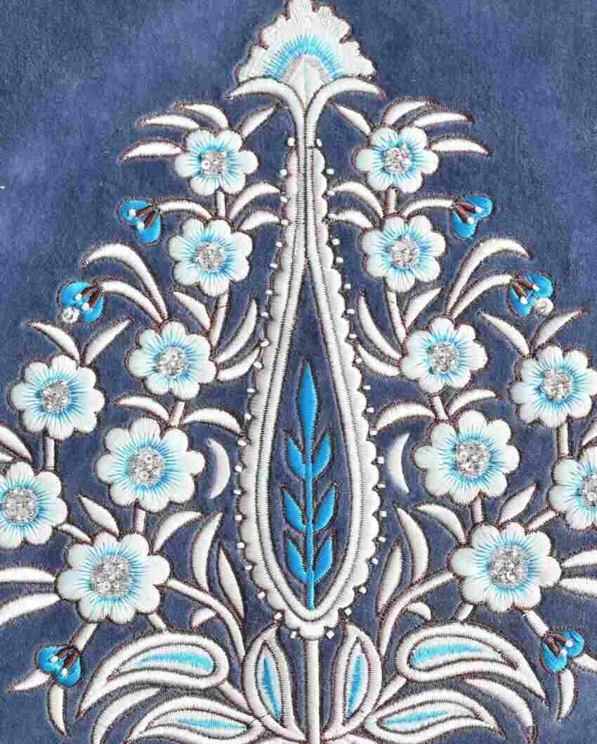 Mughal Darbar Cotton Cushion Cover | 16 x 16 inches