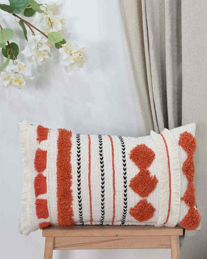 Tribal Vibes Cotton Cushion Cover | 20 x 12 inches