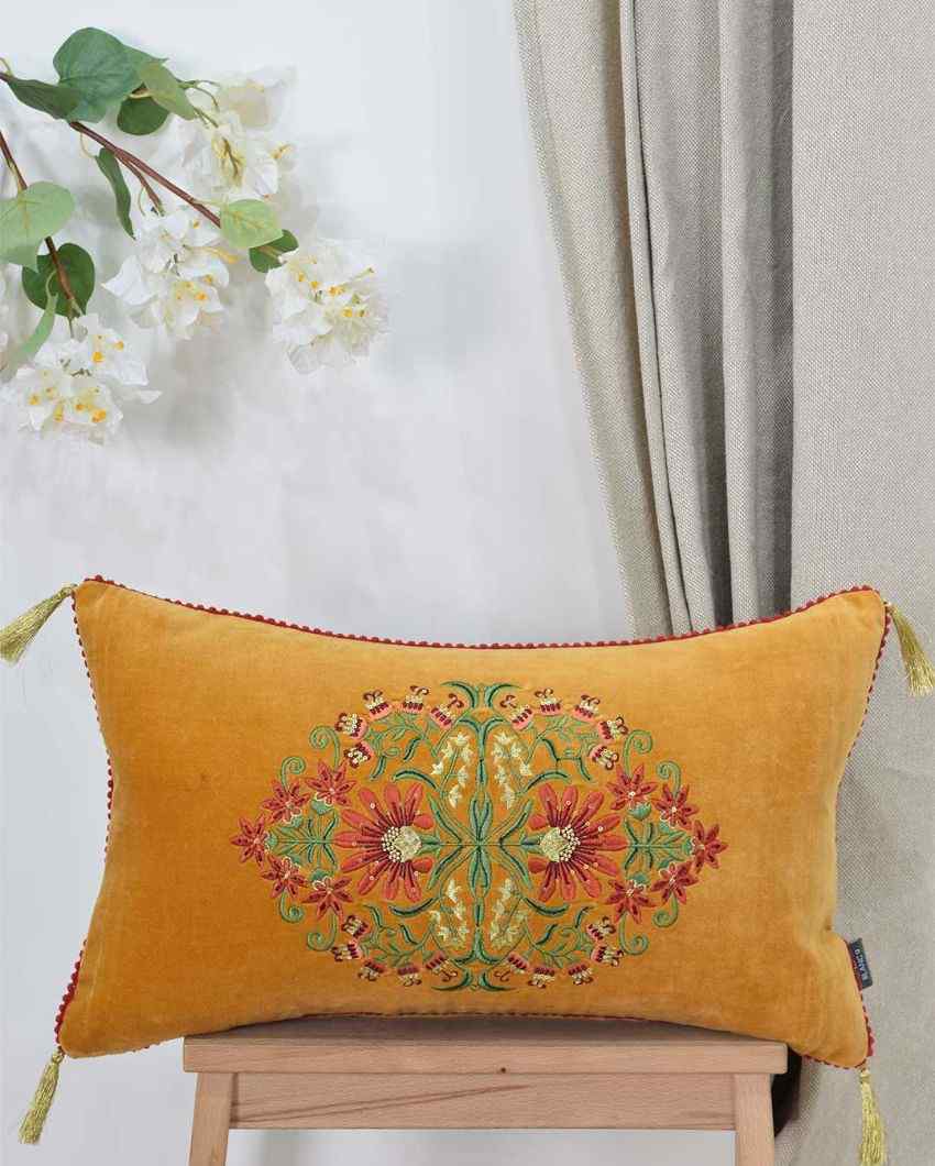 Gulfaam Cotton Cushion Cover | 20 x 12 inches