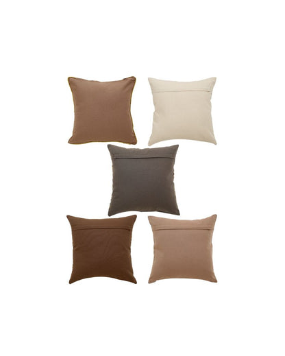 Chakri Collection Celebration Cotton Cushion Covers | Set Of 5 | 16 x 16 inches