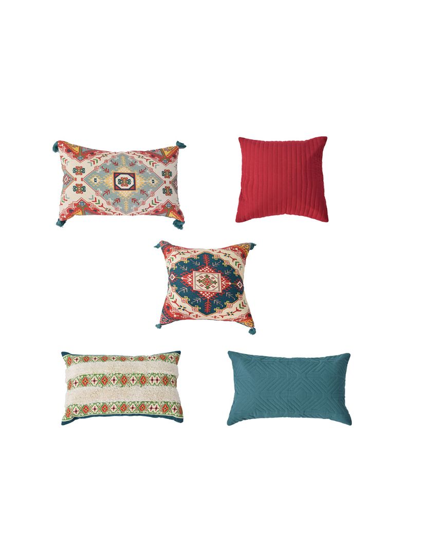 Zumba Cotton Cushion Covers | 5 Pieces