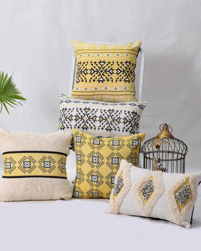 Jaisalmer Cotton Cushion Covers | Set Of 5