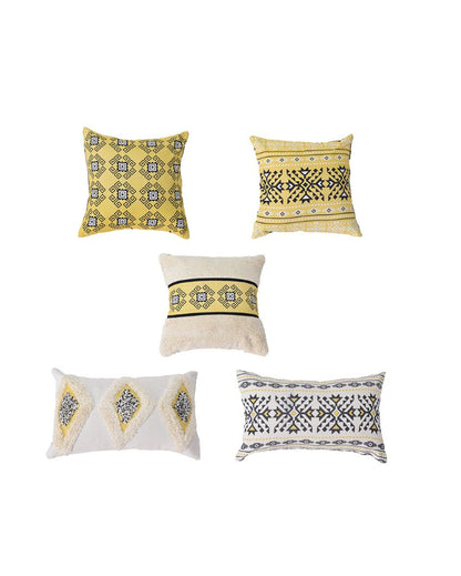 Jaisalmer Cotton Cushion Covers | Set Of 5