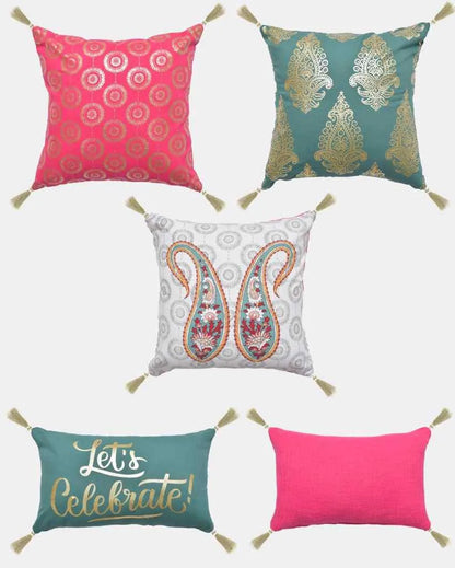 Jashan Cotton Cushion Covers | Set Of 5