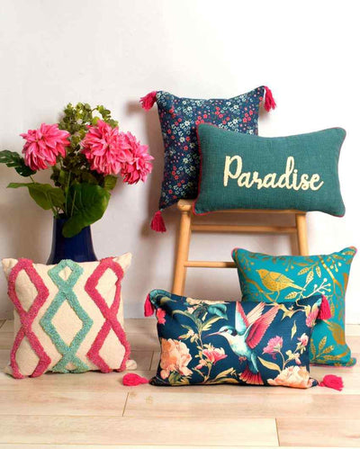 Paradise Polyester Cushion Covers | 5 Pieces