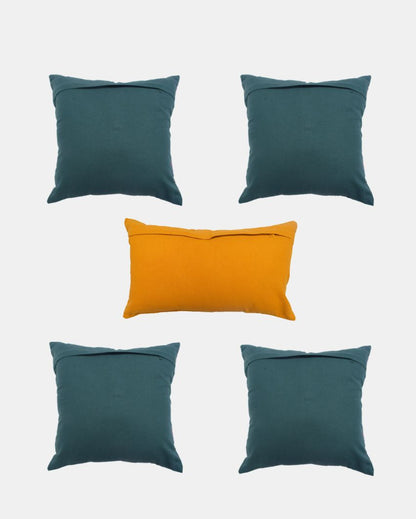 Melow Polyester Cushion Covers | Set Of 5