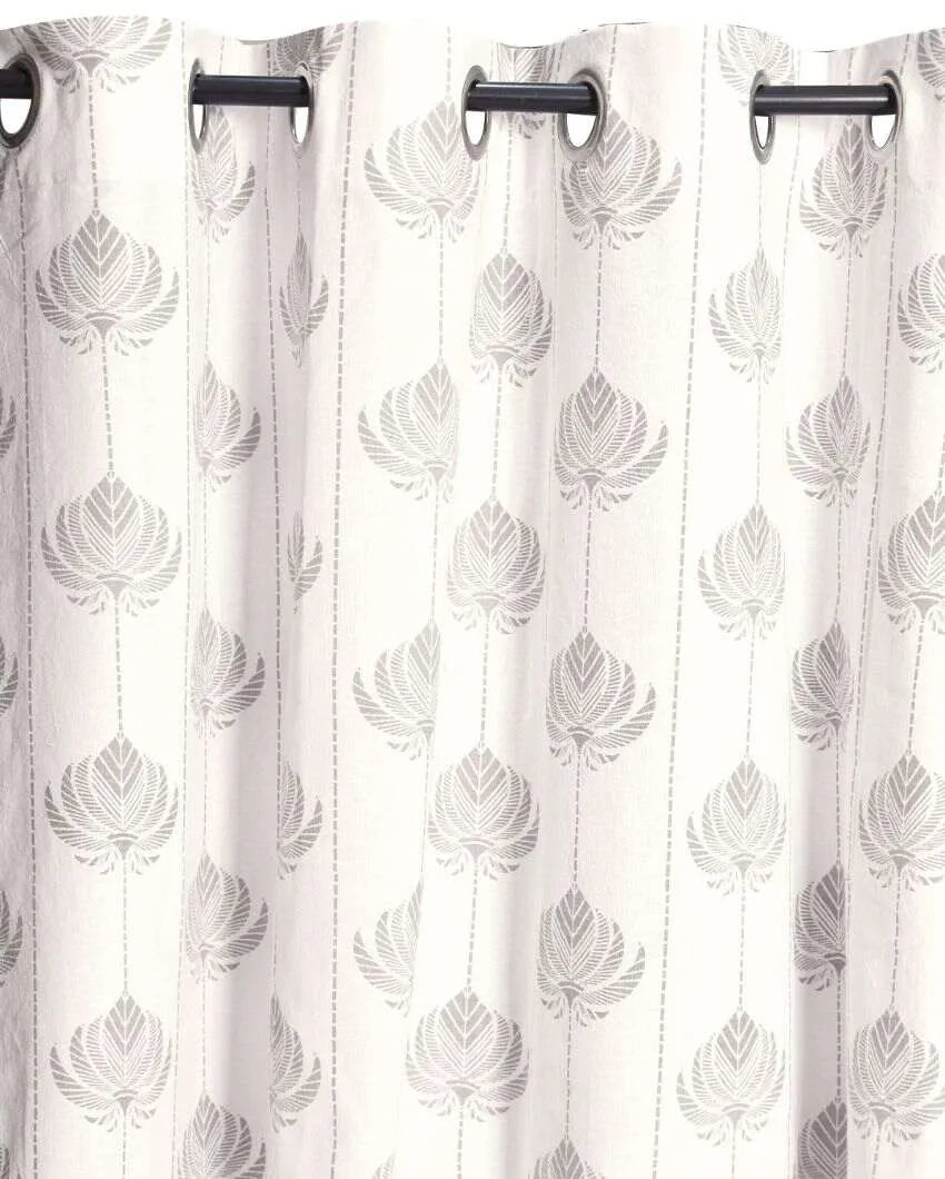 Kiara Printed Cotton Curtains | Set Of 2 | 7 x 4.4 ft