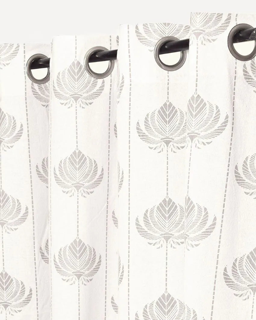 Kiara Printed Cotton Curtains | Set Of 2 | 7 x 4.4 ft