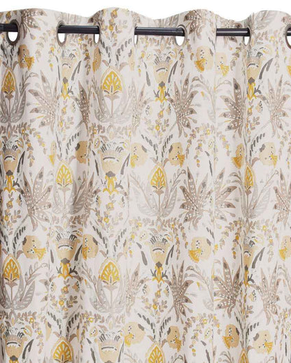 Alisa Cotton Printed Curtains | Set Of 2 | 7 x 4.4 ft