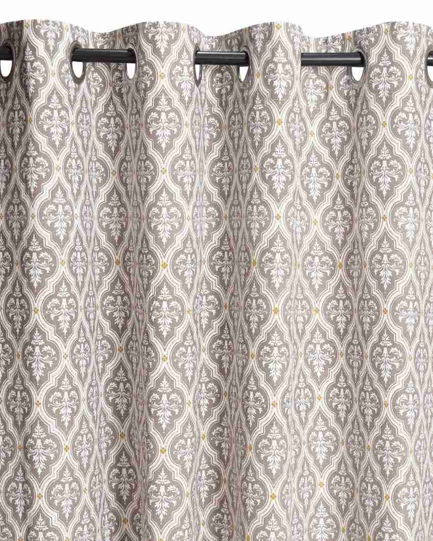 Eleanor Printed Cotton Curtains | Set Of 2 | 7 x 4.4 ft