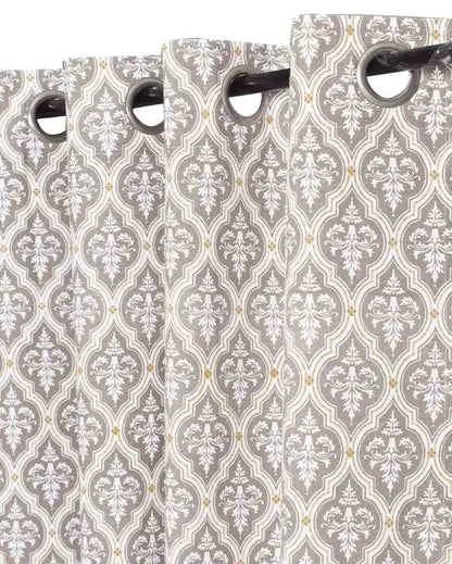 Eleanor Printed Cotton Curtains | Set Of 2 | 7 x 4.4 ft