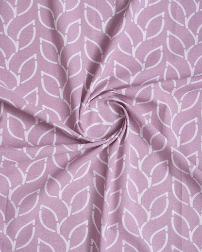 Branchlet Lilac Polyester Cotton Door Curtain | Set of 2 | 7 x 4 Feet