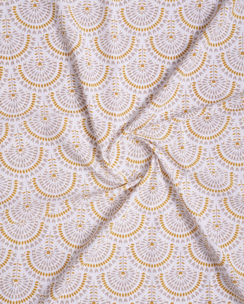 Sunny Polyester Cotton Printed Door Curtain | Set of 2 | 7 x 4 Feet