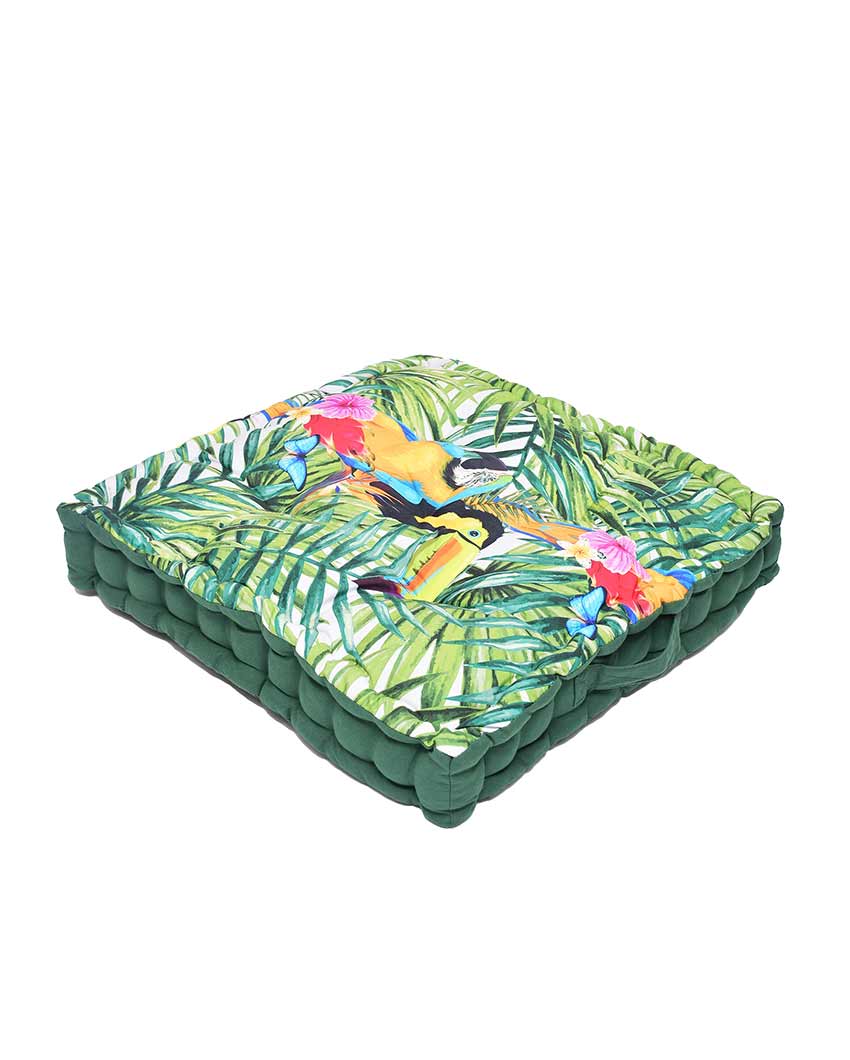 Toucan Digitally Printed Polycotton Floor Cushion