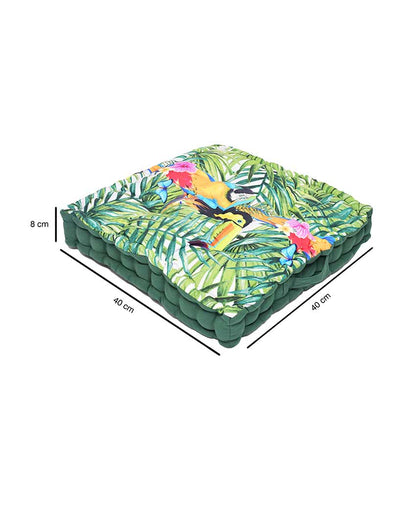 Toucan Digitally Printed Polycotton Floor Cushion