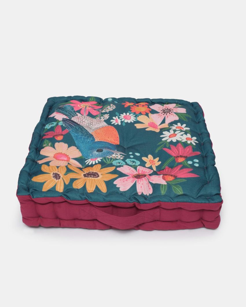 Nightingale Digitally Printed Polycotton Floor Cushion