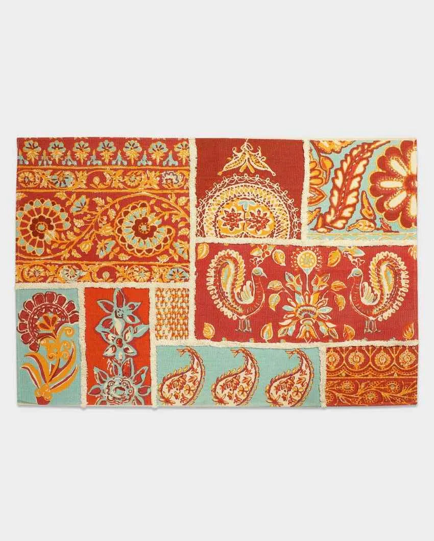 Lal Bagh Printed Cotton Carpet | 67 x 47 inches