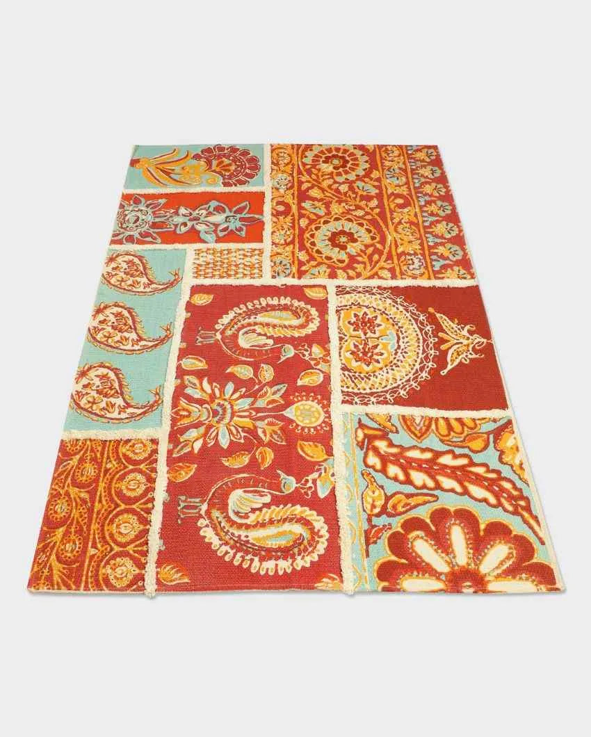 Lal Bagh Printed Cotton Carpet | 67 x 47 inches