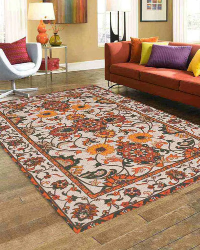 Jaisalmer Printed Cotton Carpet | 67 x 47 inches