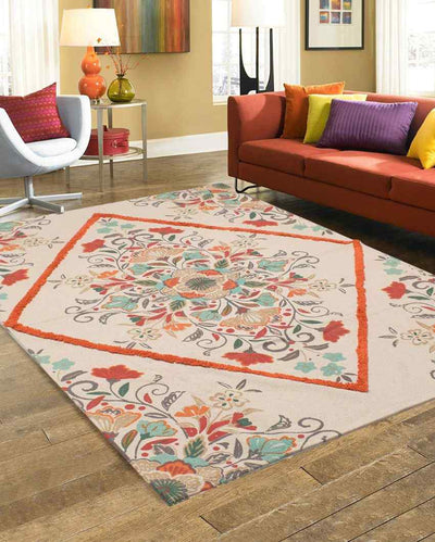 Cleido Printed Cotton Carpet | 67 x 47 inches