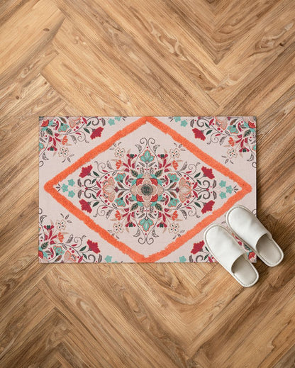 Cotton Cleido Printed Rug | 35 x 23 inches