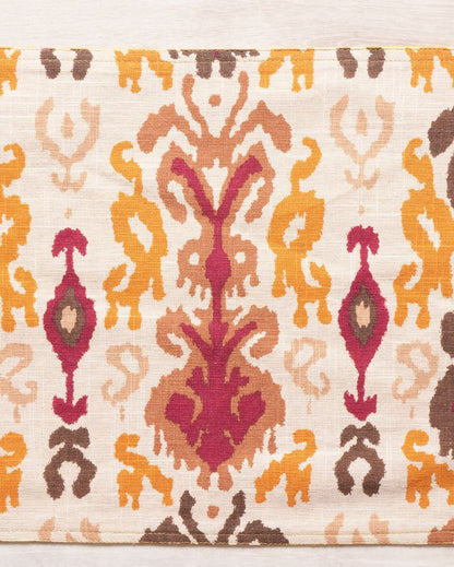 Rangbahar Ikat Printed Placemat | Set of 6 | 18 x 13 inches