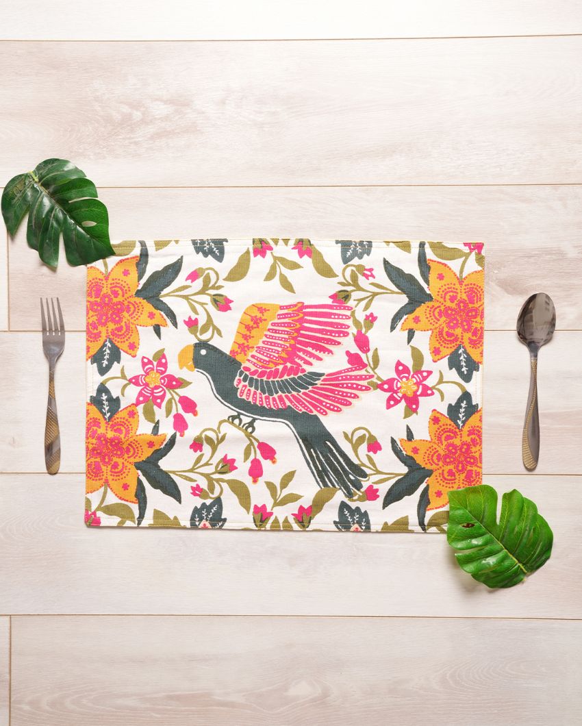 Scrolling Garden Printed Placemat | Set of 6 | 18 x 13 inches