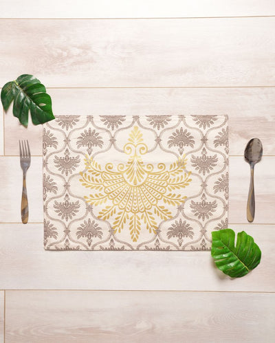 Surkhab Printed Placemat | Set of 6 | 18 x 13 inches