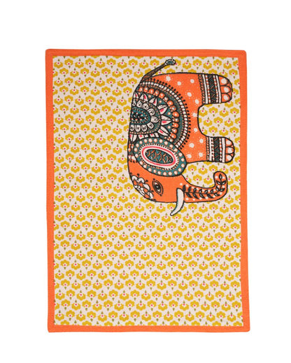 Vinayaka Printed Placemat | Set of 6 | 18 x 13 inches