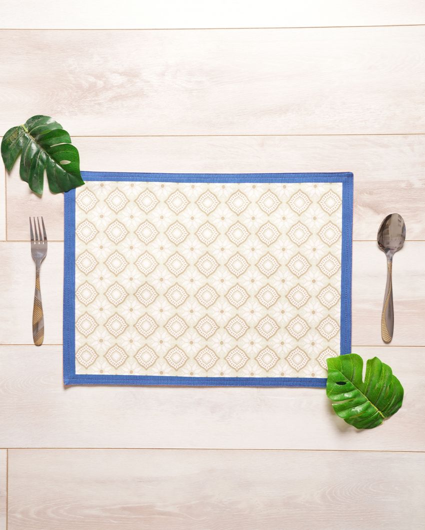 Dhenu Printed Placemat | Set of 6 | 18 x 13 inches